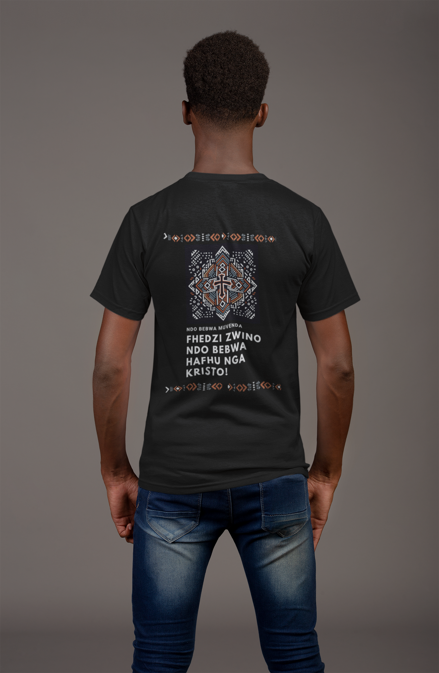 Born Venda, reborn in Christ Heavy Weight Premium T-Shirt