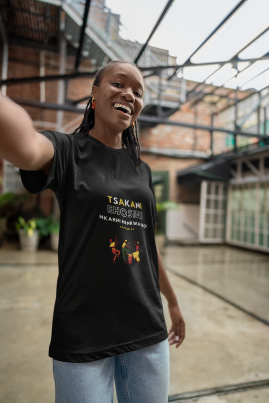 "Filipiya 4:4" | Joy in the Lord Xitsonga Heavy Weight Premium T-Shirt (Black)