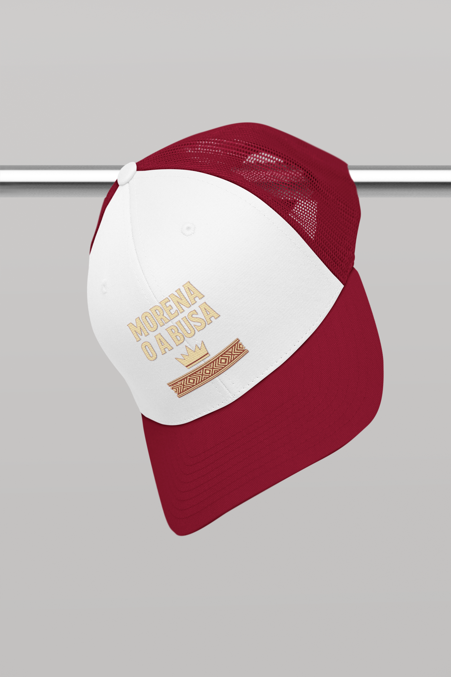 MORENA O A BUSA – Sepedi Two Tone Trucker Cap (Burgundy)