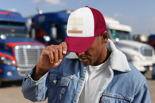 MORENA O A BUSA – Sepedi Two Tone Trucker Cap (Burgundy)