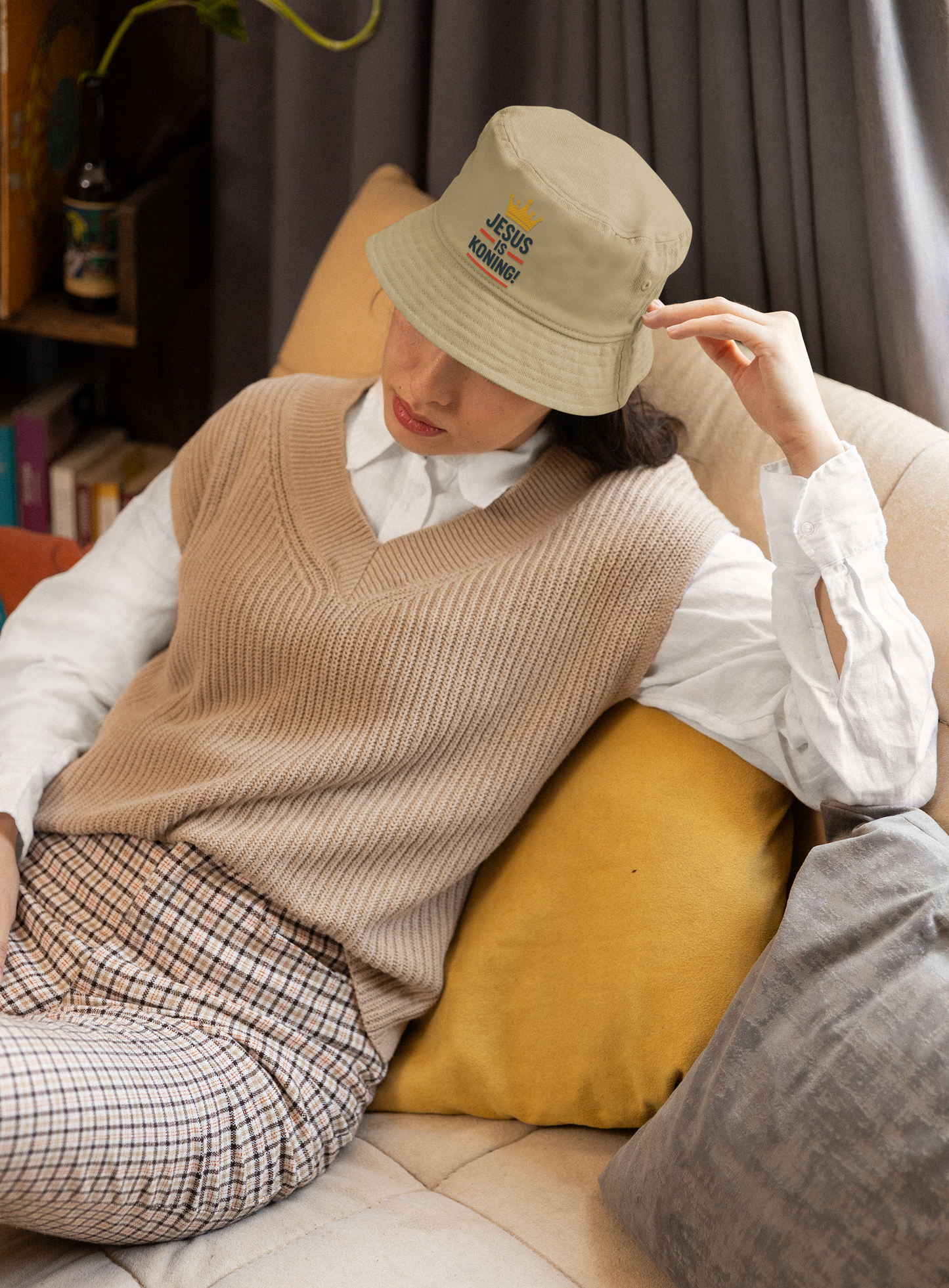 “Jesus is Koning” Bucket Hat