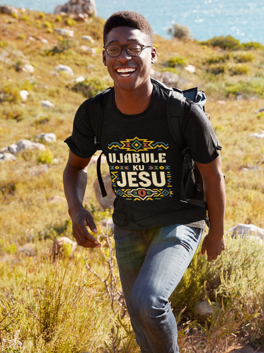 "Ujabule kuJesu" | isiNdebele Budget Unisex Tee (Black)